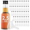 IMPRESA Mini Plastic Bottles - 75ml (2.5oz), Clear, 50-Pack - Liquor Containers with Airtight Caps, Reusable & Dishwasher Safe